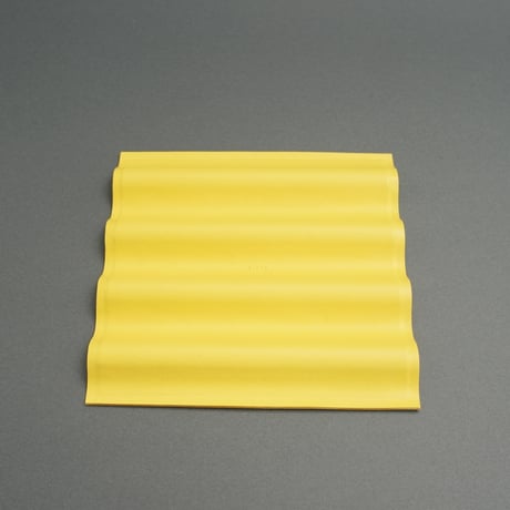 WAVE LEATHER TRAY　正方形 Yellow/Gray
