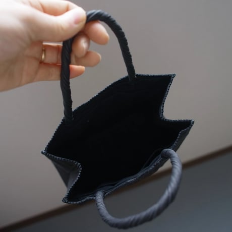 PAPER TOTE BAG  S (L.BROWN / BLACK)