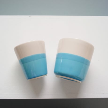 フリーカップ　S　Pink × Turquoise blue (~ 7/5)