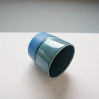 フリーカップ　M　 Navy blue × Turquoise blue (~ 7/5)