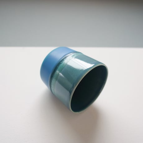 フリーカップ　M　 Navy blue × Turquoise blue (~ 7/5)