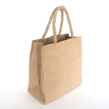 PAPER TOTE BAG  M (L.BROWN / BLACK)