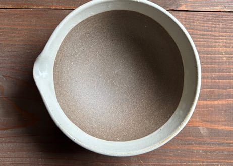 お手入れカンタン！溝無しすり鉢（大）乳白／黒
