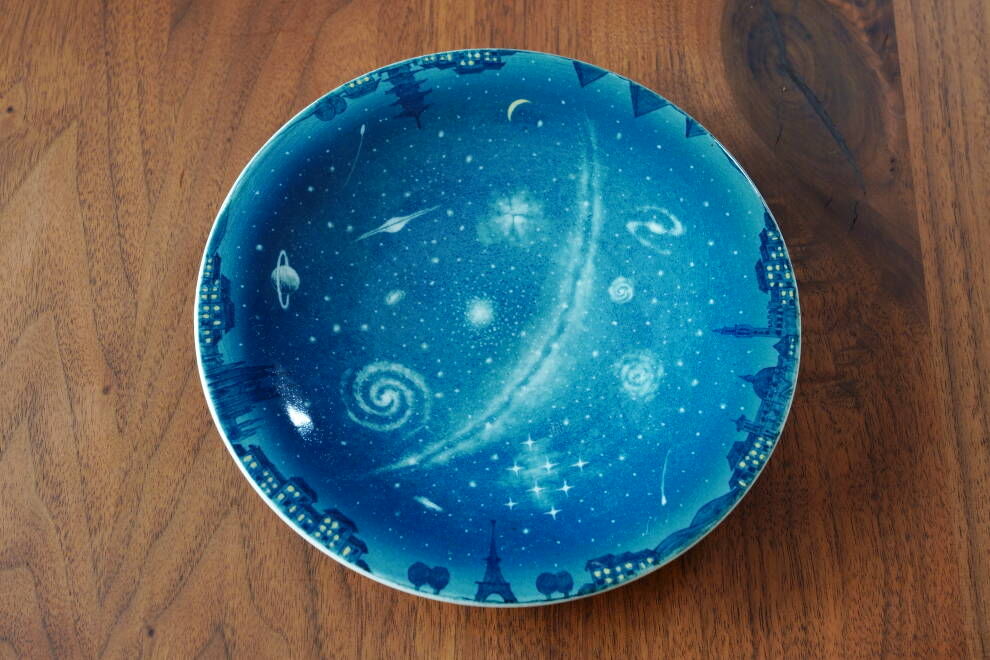宇宙5寸皿 | 陶工房 浩hiro