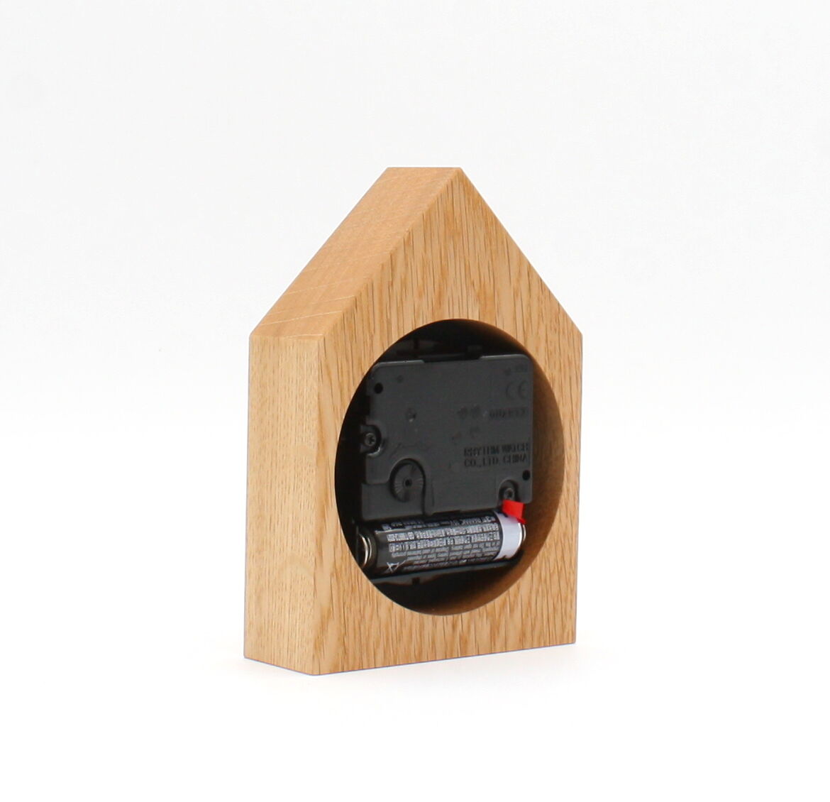 置き時計【House】 お家の形の置き時計です | 森林工芸館STORES