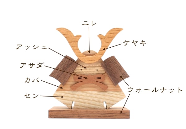 鎧かぶと 鎧 兜 置物 木製 室内用 端午の節句 節句飾り | 森林工芸館STORES