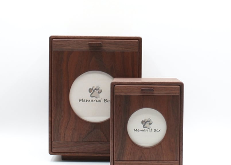森林工芸館【Memorial Box】ペット用仏壇 骨壷収納 コンパクト 手元