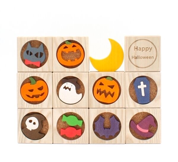 ハロウィンブロック halloween ハロウィン置物 ハロウィン飾り 10月