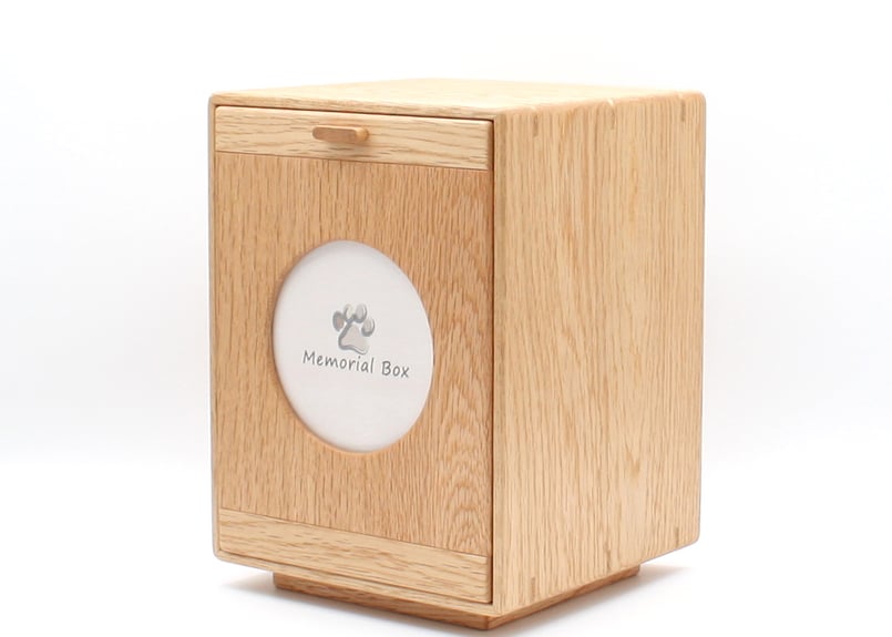 森林工芸館【Memorial Box】ペット用仏壇 骨壷収納 コンパクト 手元