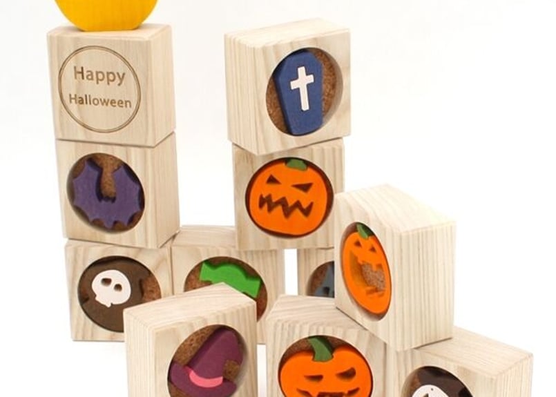 ハロウィンブロック halloween ハロウィン置物 ハロウィン飾り 10月