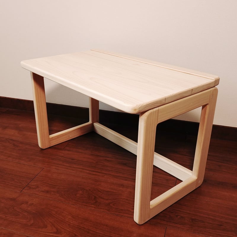 子供机・いすセット ひのき無垢材 無塗装 | あすの森づくりの家具