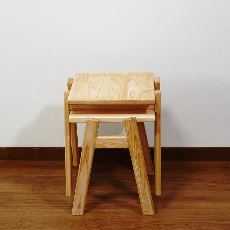 森の学校スツール ひのきタイプ | あすの森づくりの家具