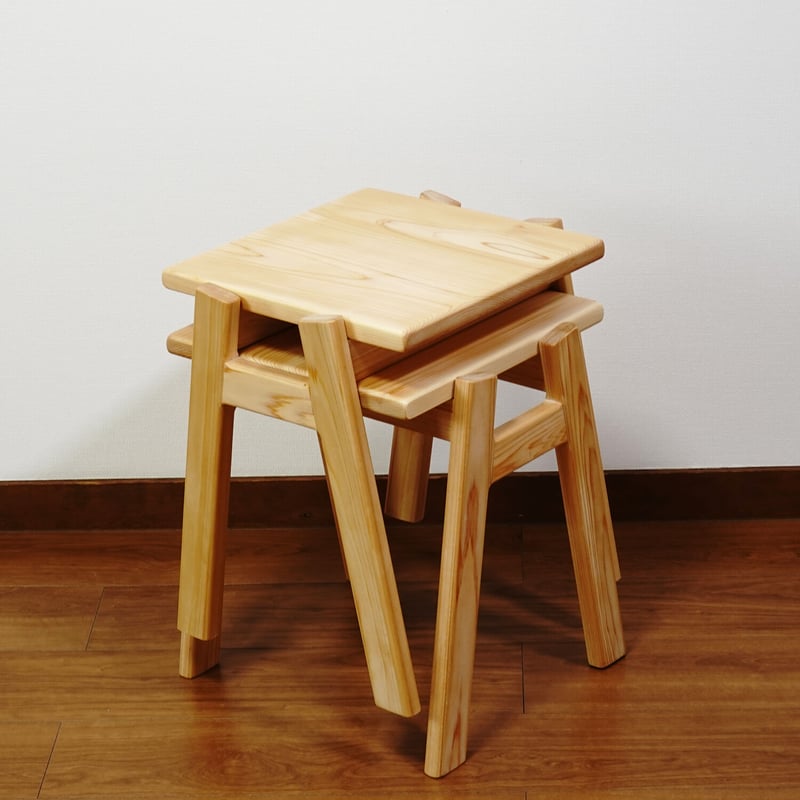 森の学校スツール ひのきタイプ | あすの森づくりの家具