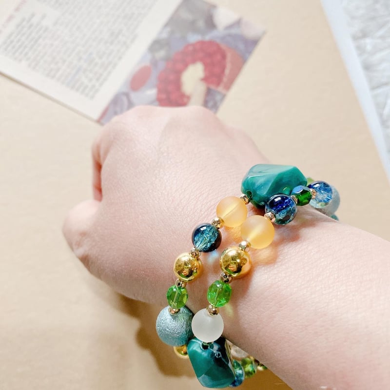 ハンドメイド ワイヤーブレスレット | skmt handmadeaccessory