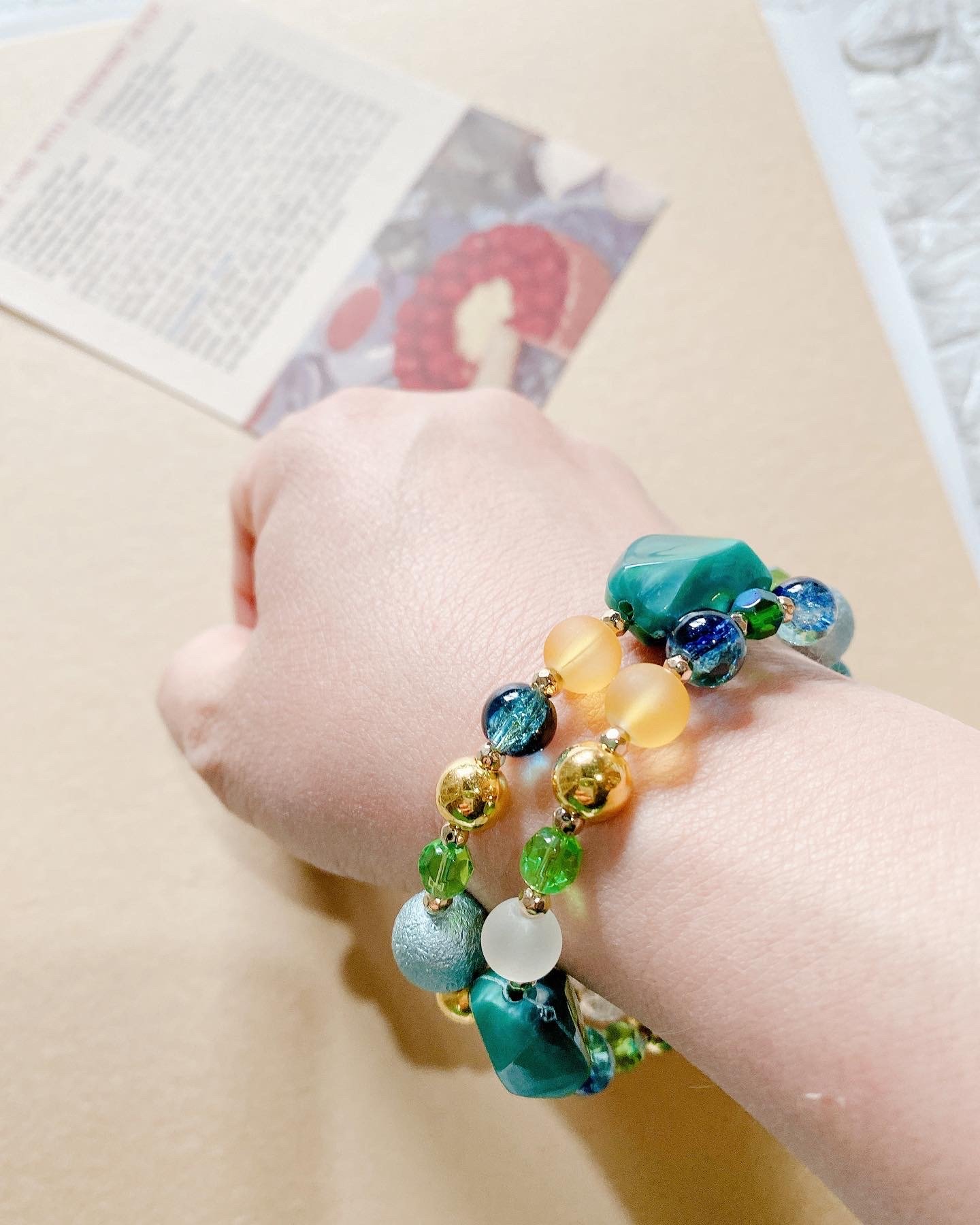 Askariブレスレットハンドメイド8mm16cm original