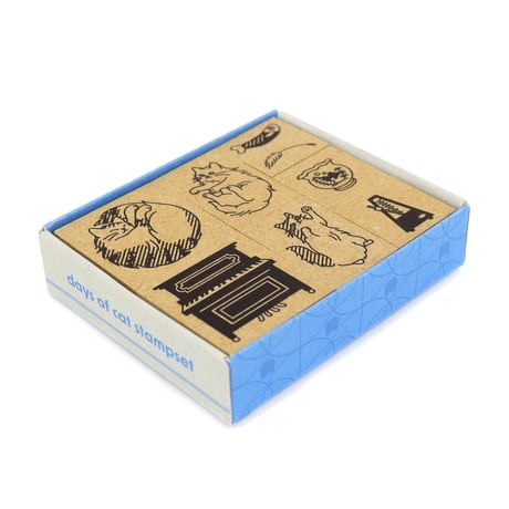 days of cat stampset longhair