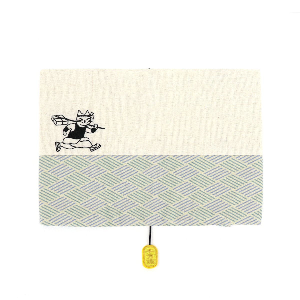 ねこのこ③ブックカバー、ポーチ わくり ブックカバー 文庫 飛脚猫 | NBC Online Store