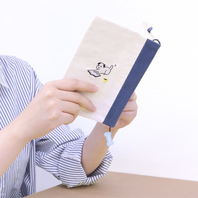 わくり ブックカバー 文庫 読書犬 | NBC Online Store