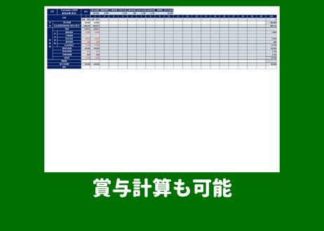 給与・賞与計算、給与・賞与明細、賃金台帳 EXCELテンプレート 20人用(定額減税対応)(令和6年度ver)