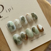 絵の具風ニュアンスgreen