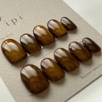 magnet design 〜秋color〜　sepia×green