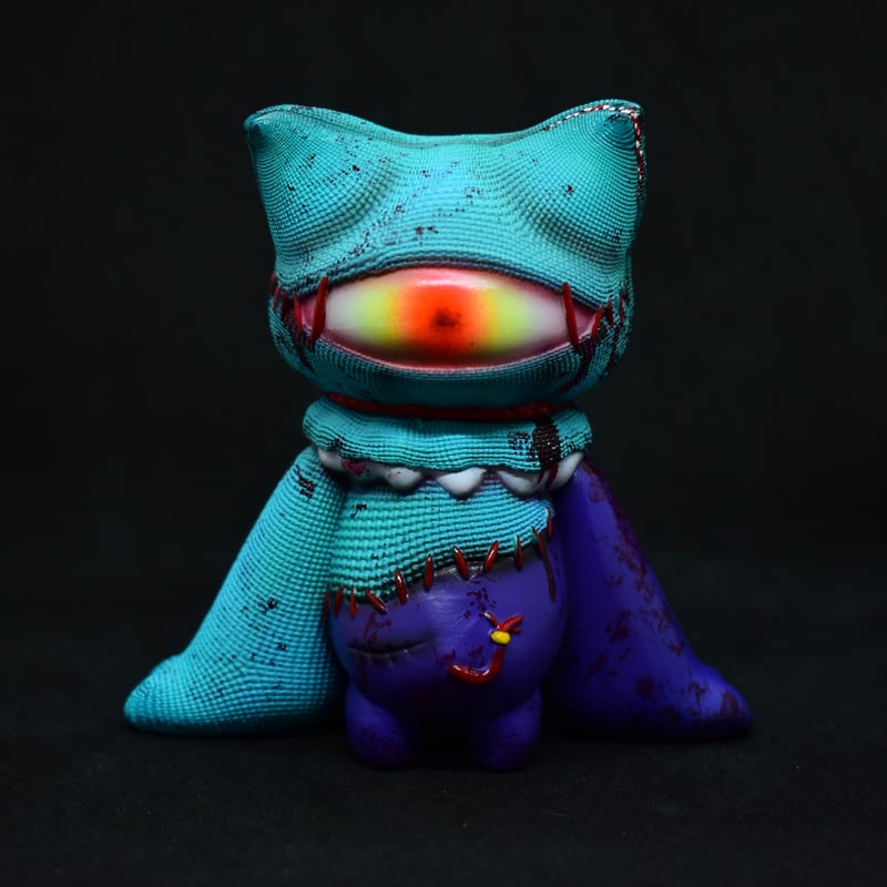 ブルーゾンビクロスパッチ マグネット付き | Elfrog工房