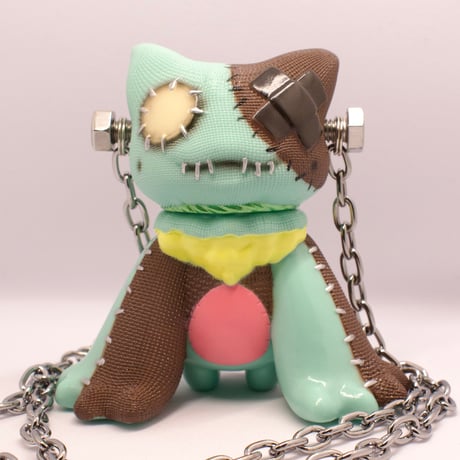 elfrog工房 お出かけフランケンパッチ ソフビ Elfrog工房 お出かけ フランケンパッチ ソフビ