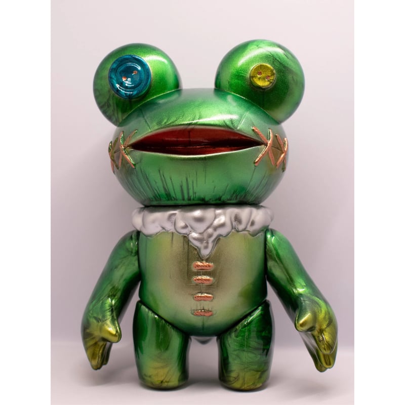 Elfrog工房 ジャンボ ワタエル テッチ 蓄光 スター 星 カラー ソフビ グリーン偏光ジャンボテッチ | Elfrog工房
