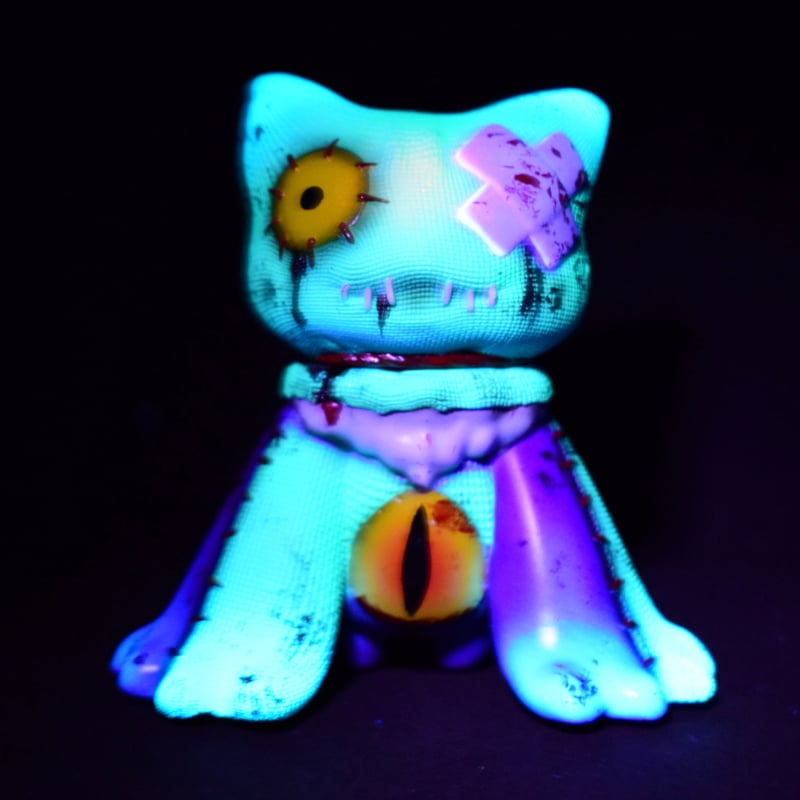 ブルーゾンビクロスパッチ マグネット付き | Elfrog工房