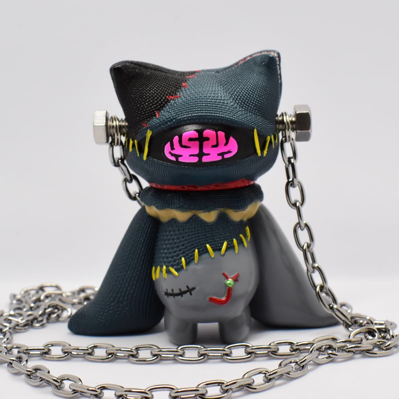 Elfrog工房 クロスパッチ ソフビ インディーズソフビ フランケンクロスパッチ グレー | Elfrog工房