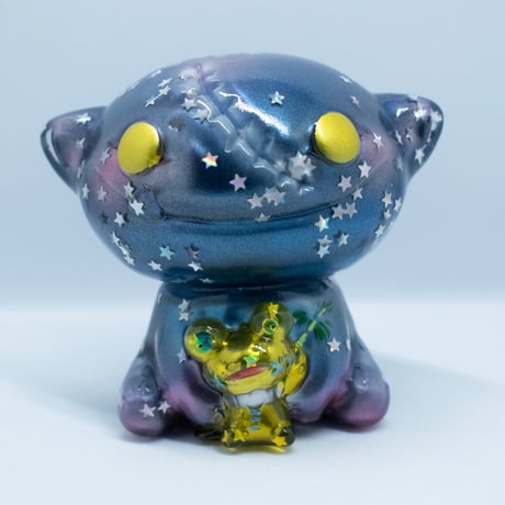 Elfrog工房 ジャンボ ワタエル テッチ 蓄光 スター 星 カラー ソフビ Elfrog工房