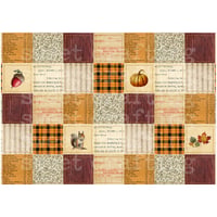 【デジタルコンテンツ】paper patchwork autumn  秋のパッチワークペーパー