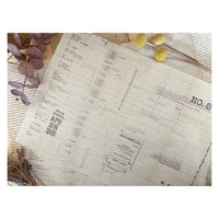 【印刷物】paper word grid 方眼のワード柄のペーパー