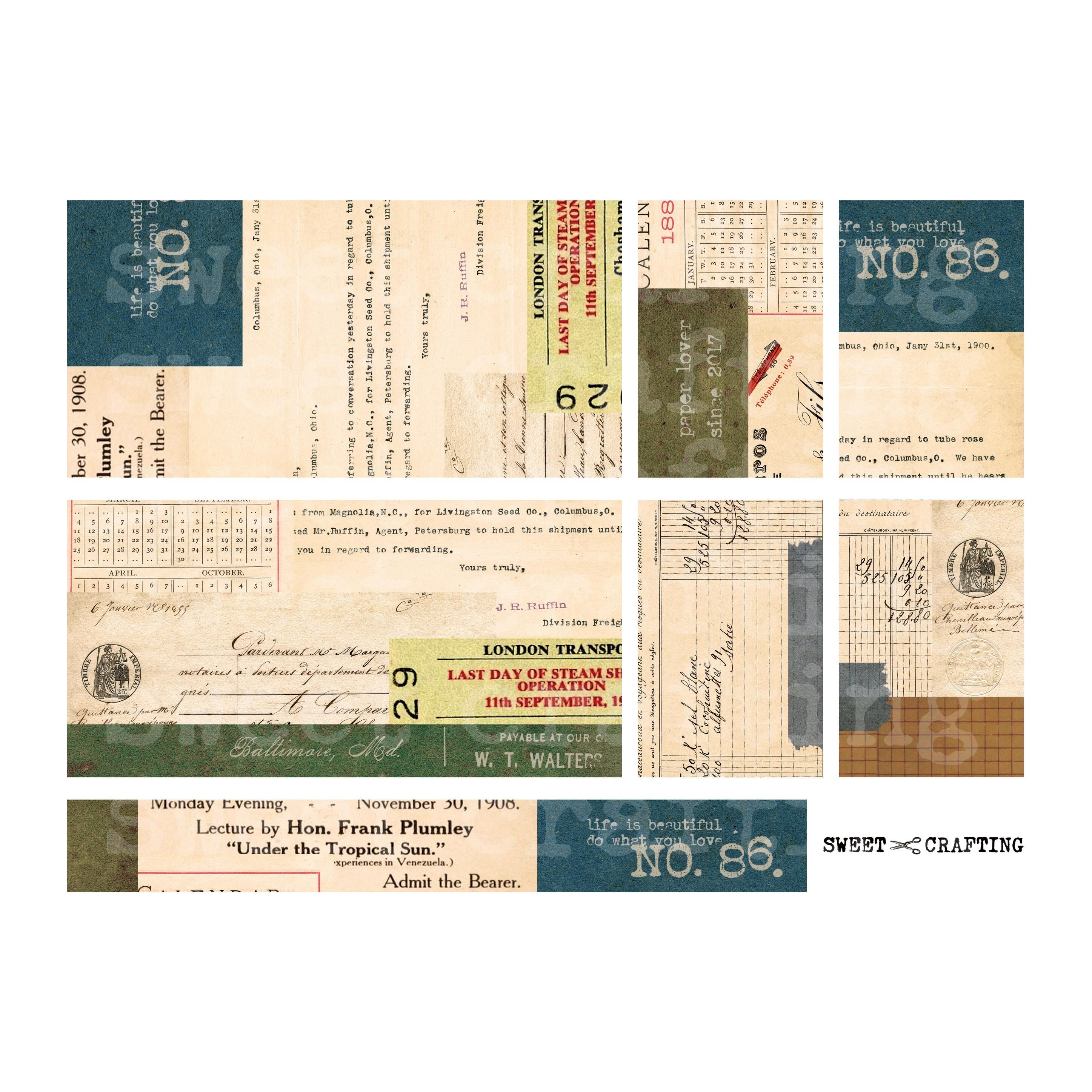 デジタルコンテンツ】collage sheet コラージュシート | Sweet Craf