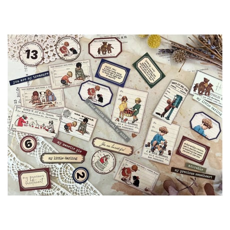 【印刷物】 label set children 子どもたちのラベルセット（リニューアル）【再販】