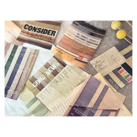 【印刷物】small design sheet stripe ストライプ柄の小さなデザインシート