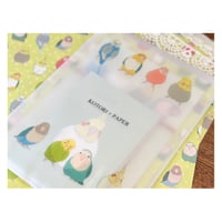 【印刷物】 paper set kotori1 小鳥のペーパー1のセット（袋入り）