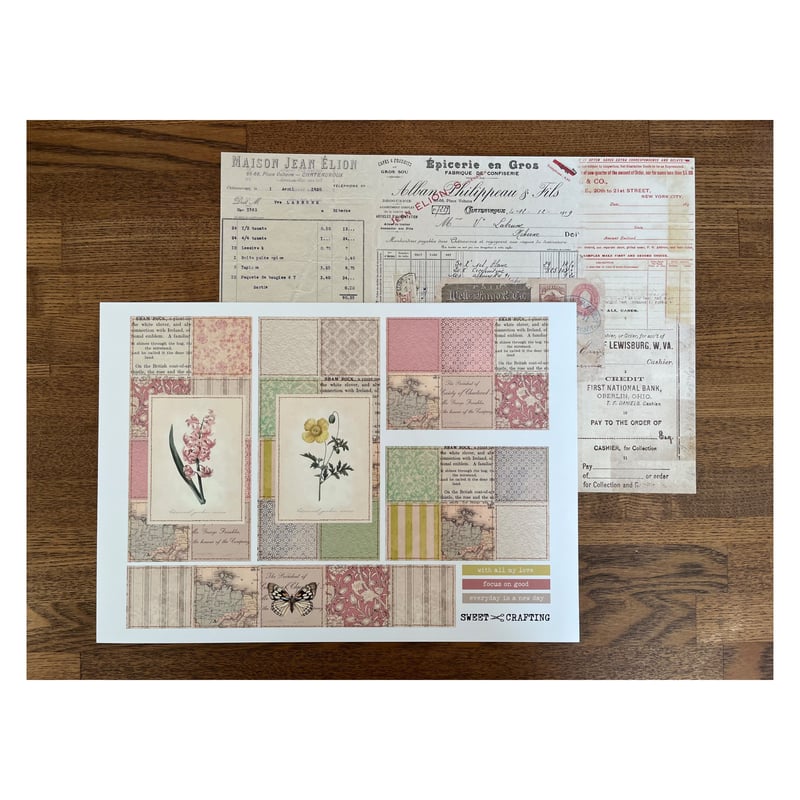 suisei 様 オリジナルコラージュシート 4種 バラ売り1枚¥25 suisei 様 オリジナルコラージュシート 4種 バラ売り1枚¥25