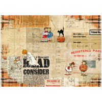 【デジタルコンテンツ】collage paper Halloween2 ハロウィンのコラージュペーパー2