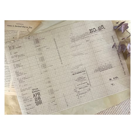【印刷物】wrapping paper set ラッピングペーパーのセット