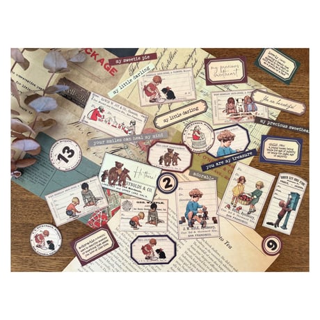 【印刷物】 label set children 子どもたちのラベルセット（リニューアル）【再販】