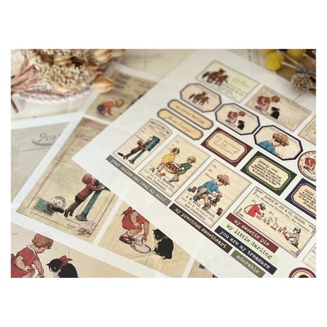 【印刷物】 label set children 子どもたちのラベルセット（リニューアル）【再販】