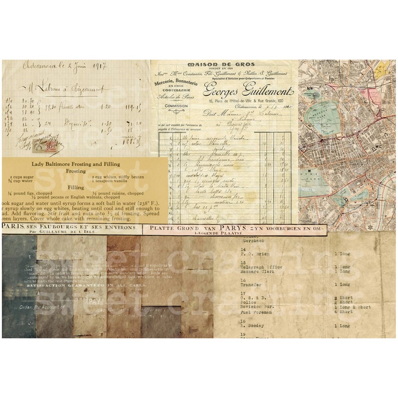 コラージュペーパー デジタルコンテンツ】collage paper8 コラージュペーパー8 | Sweet Cr