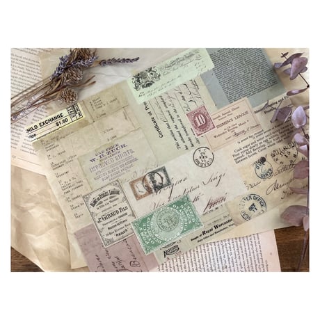 【印刷物】wrapping paper set ラッピングペーパーのセット