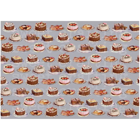 【デジタルコンテンツ】paper vintage cake ヴィンテージなケーキ柄のペーパー