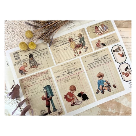 【印刷物】 label set children 子どもたちのラベルセット（リニューアル）【再販】