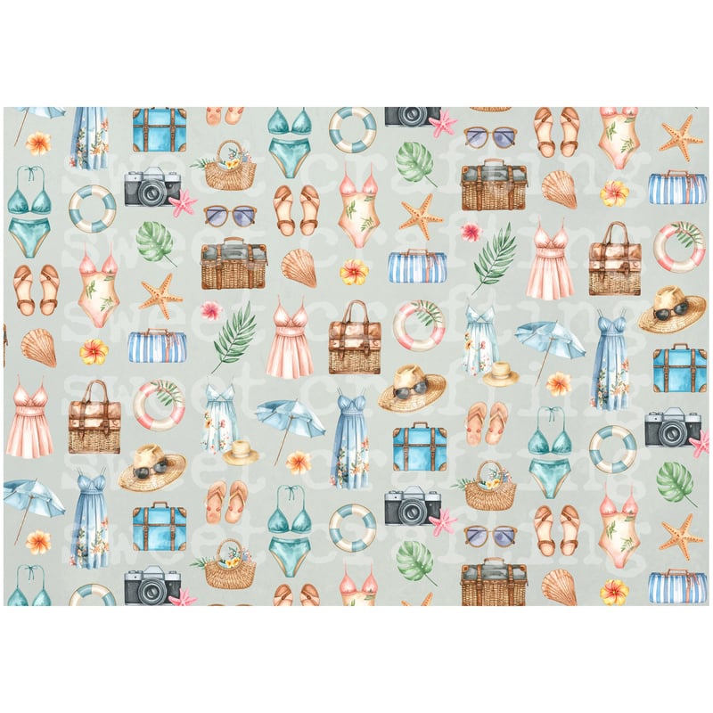 デジタルコンテンツ】paper summer 夏のペーパー | Sweet Crafting