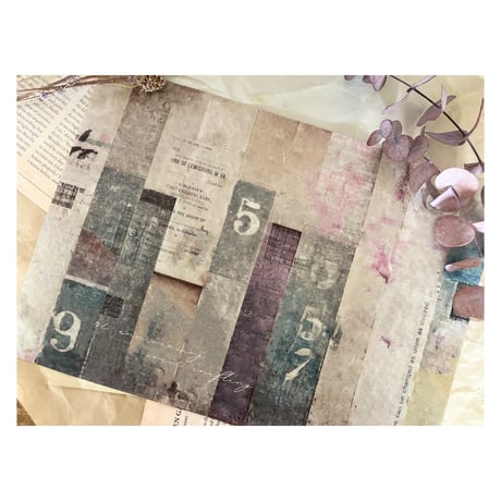 【印刷物】wrapping paper set ラッピングペーパーのセット