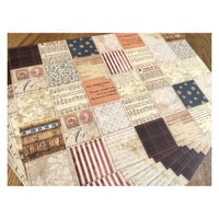 【印刷物】paper patchwork Christmas クリスマスのパッチワークペーパー （純白ロール紙）【再販】