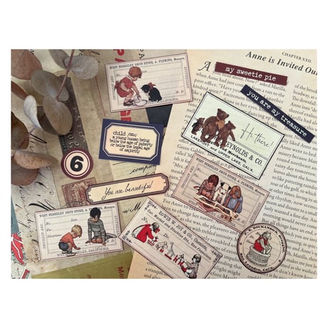 【印刷物】 label set children 子どもたちのラベルセット（リニューアル）【再販】